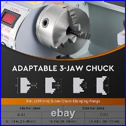 CREWORKS 930 Mini Metal Lathe 1100W DC Motor 3000rpm 3-Jaw Chuck LCD Display