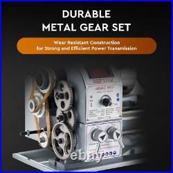 CREWORKS 9x24 Mini Metal Lathe 1100W Brushless Motor 3000rpm Benchtop 3-Jaw