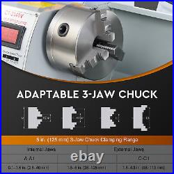 CREWORKS Mini LatheMachine with 3Jaw Chuck and 2250rpm 8x16Max Variable Speed