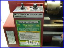 Central Machinery Mini Metal Lathe 7x10