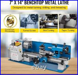 Compact Benchtop Metal Lathe 550W Precision Speed Control & Safety Features