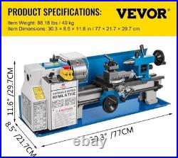 Compact Benchtop Metal Lathe 550W Precision Speed Control & Safety Features Compact Benchtop Metal Lathe 550W Precision Speed Control & Safety Features