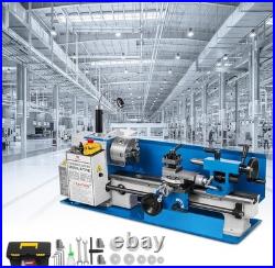 Compact Benchtop Metal Lathe 550W Precision Speed Control & Safety Features
