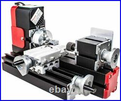 DC 12V Mini Metal Lathe DIY Lathe Miniature Multifunction Machine 20000 rev/min