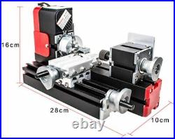 DC 12V Mini Metal Lathe DIY Lathe Miniature Multifunction Machine 20000 rev/min