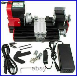 DC 12V Mini Metal Lathe DIY Lathe Miniature Multifunction Machine 20000 rev/min