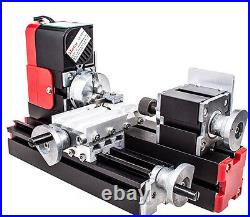 DIY Mini Lathe Machine 12V Metal Multifunction Miniature Lathe 20000Rev/min US