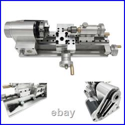 DIY Mini Lathe Spindle Through 0.43 Hole Woodworking Lathe Micro Lathe 110V