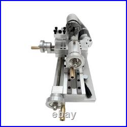 DIY Mini Lathe Spindle Through 0.43 Hole Woodworking Lathe Micro Lathe 110V