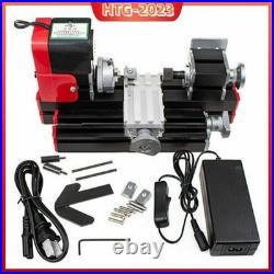 DIY Mini Metal Motorized Lathe Machine Wood Lathe Tool Woodworking 20000rev/min