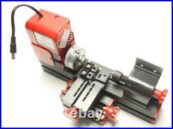 DIY Power Tools Metal Mini Motorized Lathe Machine Woodworking Hobby Modelmaking