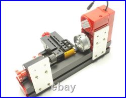DIY Power Tools Metal Mini Motorized Lathe Machine Woodworking Hobby Modelmaking