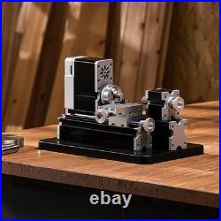 Didactical Mini Metal Lathe Machine, 2.76 X 5.12 In, 36W Power Metal Lathe, 20,0