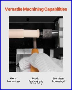 Didactical Mini Metal Lathe Machine, 2.76 x 5.12 in, 36W Power Metal Lathe
