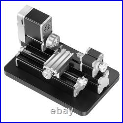 Didactical Mini Metal Lathe Machine, 2.76 x 5.12 in, 36W Power Metal Lathe, 20,000