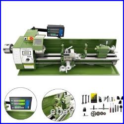 Double Chuck Mini Metal Lathe Bench Metalworking Lathe With Grating Ruler 829.5