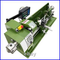 Double Chuck Mini Metal Lathe Bench Metalworking Lathe With Grating Ruler 829.5