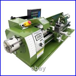 Double Chuck Mini Metal Lathe Bench Metalworking Lathe With Grating Ruler 829.5