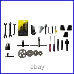 Double Chuck Mini Metal Lathe Bench Metalworking Lathe With Grating Ruler 829.5 Double Chuck Mini Metal Lathe Bench Metalworking Lathe With Grating Ruler 829.5