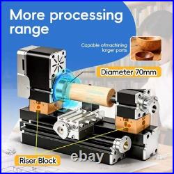 Electroplated all Metal Mini Miniature Didactical Metal Lathe 50mm Center