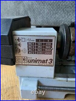 Emco Unimat 3 Mini Metal Lathe Jeweler Machinist Hobby Benchtop