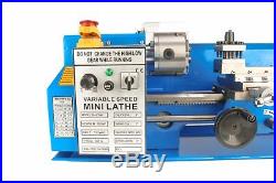 Erie Tools 7x14 Mini Metal Bench Top Variable Speed Lathe and Carbide Cutter Kit