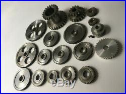 Freeshipping 18pcs/set mini lathe gears, Metal Cutting Machine gears, lathe
