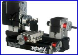 High Power 60W Mini Metal Lathe Soft Metalworking Woodworking DIY Lathe Machine