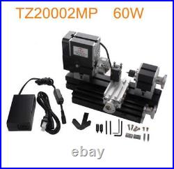 High Power 60W Mini Metal Lathe Soft Metalworking Woodworking DIY Model