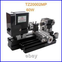 High Power 60W Mini Metal Lathe Soft Metalworking Woodworking DIY Model