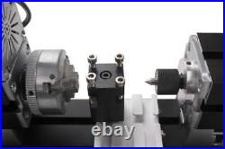 High Power 60W Mini Metal Lathe Soft Metalworking Woodworking DIY Model