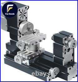 High Power 60W Powerful Mini Metal DIY 4-Axis Rotating Lathe Lathes Machine NEW