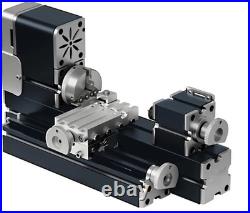 High Power 60W Powerful Mini Metal DIY 4-Axis Rotating Lathe Lathes Machine Tool
