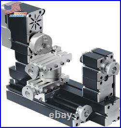 High Power 60W Powerful Mini Metal DIY 4-Axis Rotating Lathe Lathes Machine Tool