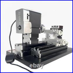 High Power 60W Powerful Mini Metal DIY 4-Axis Rotating Lathe Lathes Machine Tool