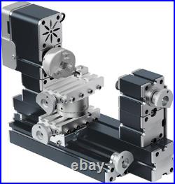 High Power 60W Powerful Mini Metal DIY 4-Axis Rotating Lathe Lathes Machine Tool