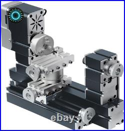 High Power 60W Powerful Mini Metal DIY 4-Axis Rotating Lathe Lathes Machine Tool
