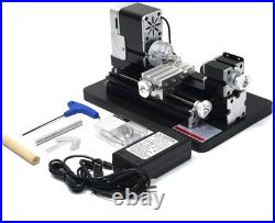 High Power 60W Powerful Mini Metal DIY 4-Axis Rotating Lathe Lathes Machine Tool