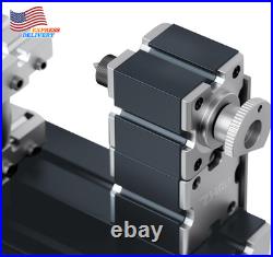 High Power 60W Powerful Mini Metal DIY 4-Axis Rotating Lathe Lathes Machine Tool