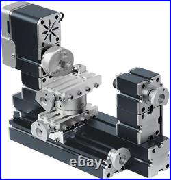 High Power 60W Powerful Mini Metal DIY 4-axis Rotating Lathe Lathes Machine Tool