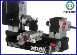High Power Mini Metal Lathe Soft Metalworking Woodworking DIY Model Making 60W