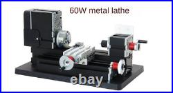 High Power Mini Metal Lathe Soft Metalworking Woodworking DIY Model Making 60W