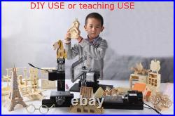 High Power Mini Metal Lathe Soft Metalworking Woodworking DIY Model Making 60W