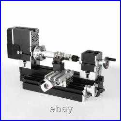 High Power Mini Metal Motorized Lathe Metal Woodworking Lathe Machine 60W
