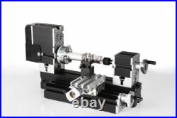 High Power Mini Metal Motorized Lathe Metal Woodworking Lathe Machine 60W