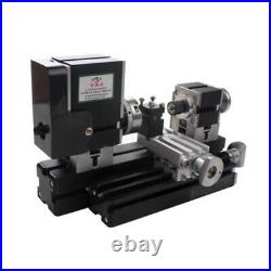 High Power Soft Metalworking Mini Metal Lathe Woodworking DIY Model Making 60W