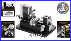 High-Speed 36W Metal Lathe with 3-Jaw Chuck Ideal for Soft Metals and Plastics