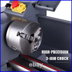 Industrial-Grade Mini Metal Lathe 8.7x23.6 3 Jaw Chuck 2250 rpm Digital Display
