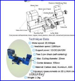 Lathe Machine DIY Tool Universal Soft Metal Mini Turning Metal lathe