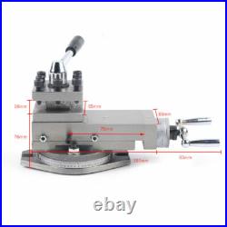 Lathe Tool Rest Mini Metal Lathe Accessories Holder Slide Compound 80mm Stroke Lathe Tool Rest Mini Metal Lathe Accessories Holder Slide Compound 80mm Stroke